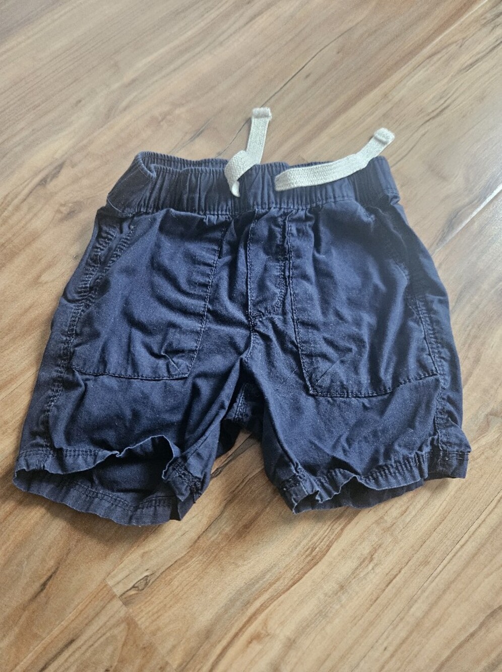 Old Navy Navy Drawstring Patch Pocket Shorts 2t